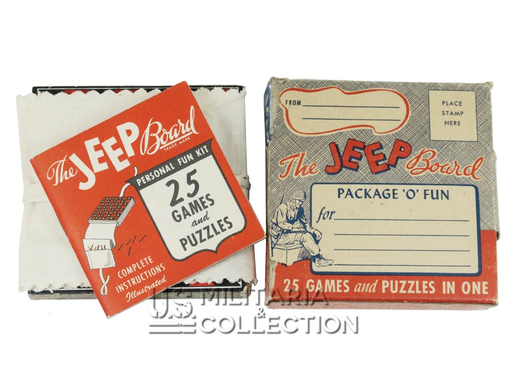Boite de Jeux, The Jeep Board, 1944, 15 jeux & 10 puzzles – Image 5